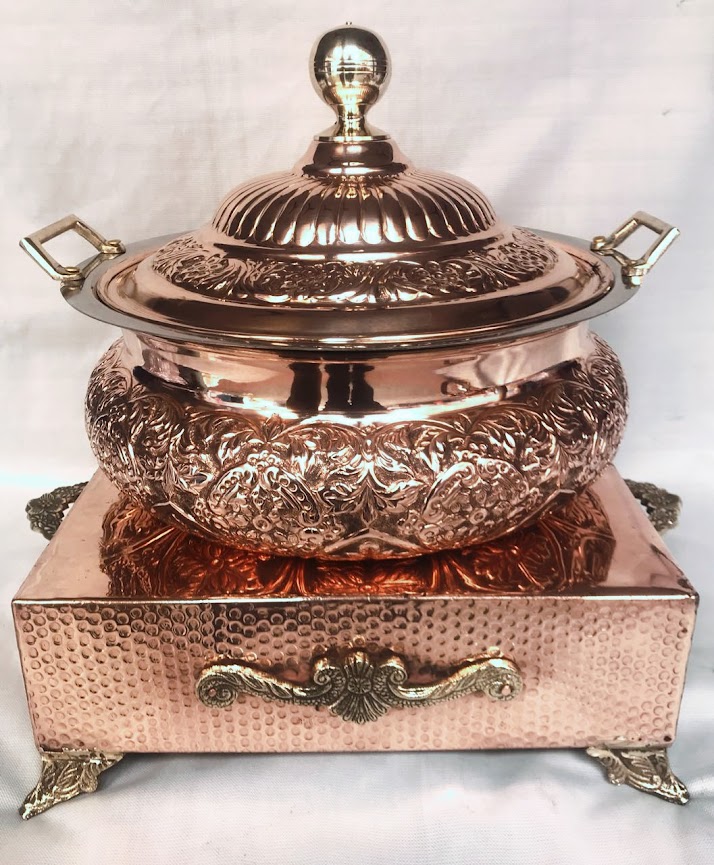 Copper chaffing dish