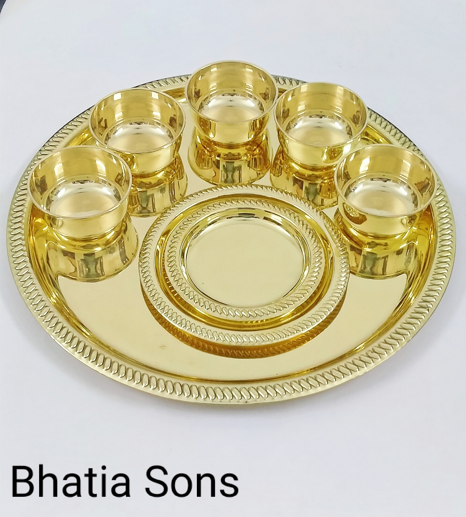 Brass Thali set