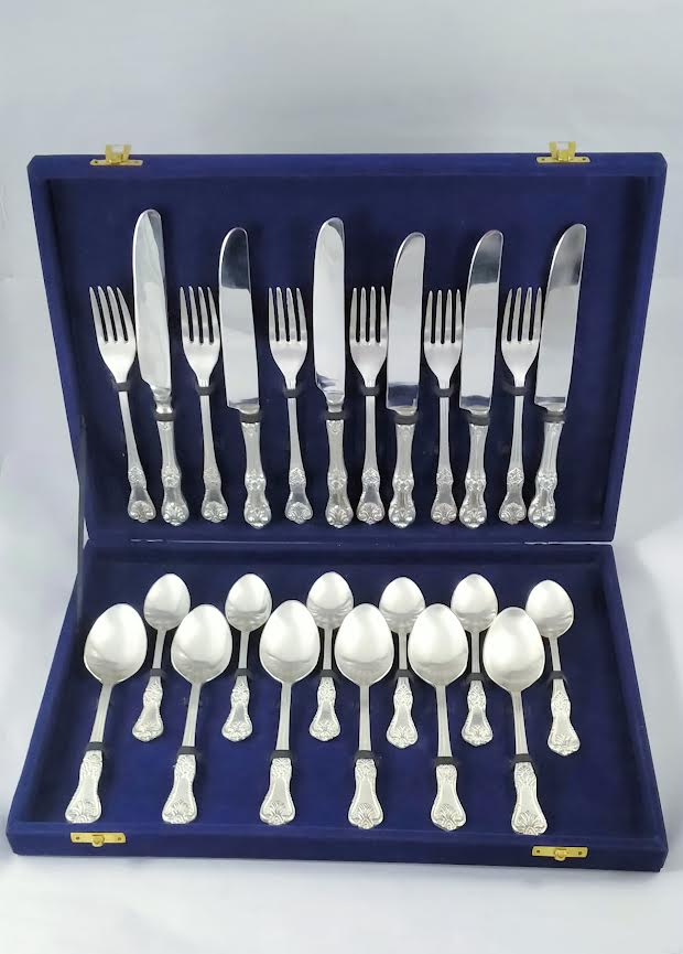 silver plated cutlery set