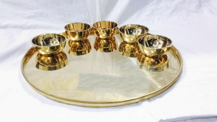 Brass Thali Set